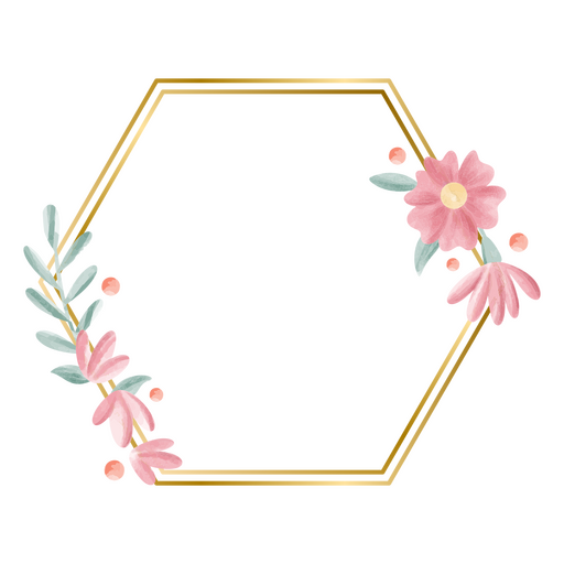 Diseños PNG de moldura floral para camisetas Merch