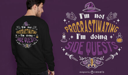 Videogame magical quote t-shirt design