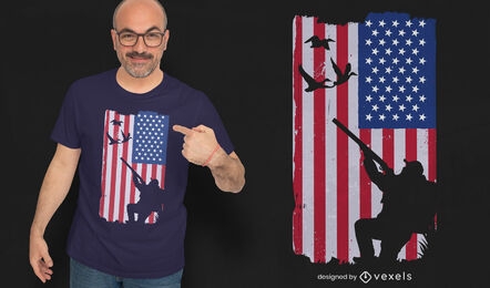USA Hunting T-shirt Design