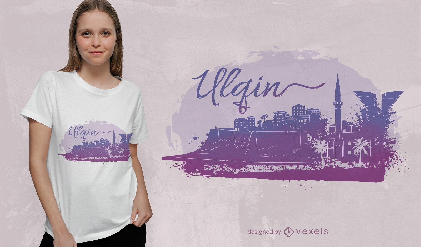 Ulqin Aquarell T-Shirt Design