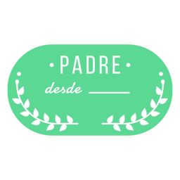 Spanisches Vatergefühlszitat ausgeschnitten PNG-Design