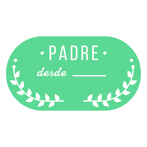 Cita de sentimiento de padre español recortada Diseño PNG