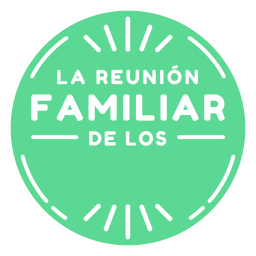 Cita en español personalizable reunión familiar Diseño PNG