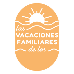 Citação de laranja espanhola de férias em família Desenho PNG