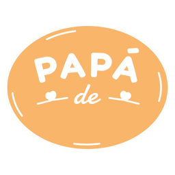 Anpassbares spanisches Zitat Papa de PNG-Design
