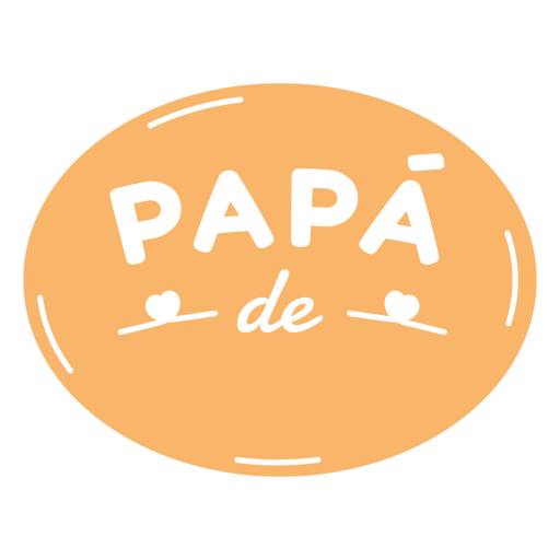 Customizable spanish quote Papa de PNG Design