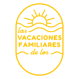 Familienurlaub spanisch anpassbares Angebot PNG-Design
