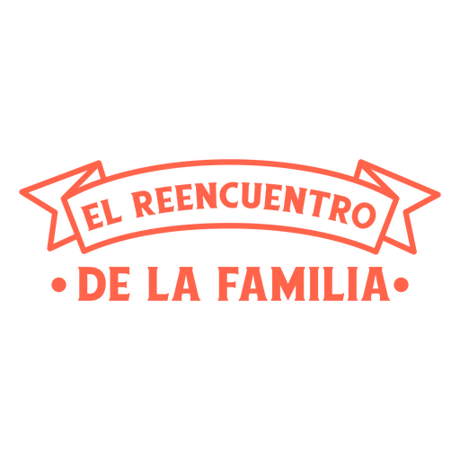 Citação personalizável em espanhol de reunião de família Desenho PNG