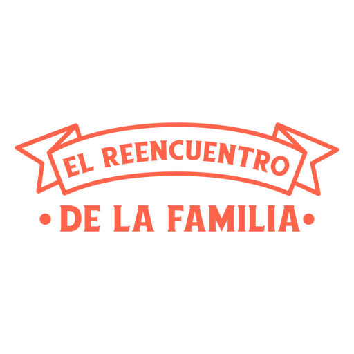 Familientreffen spanisches anpassbares Zitat PNG-Design
