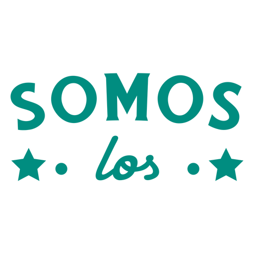 Citação de espanhol personalizável somos los Desenho PNG