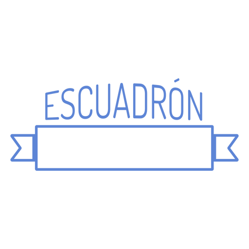 Customizable spanish quote Escuadron PNG Design