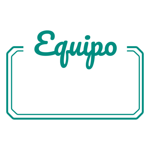 Anpassbares spanisches Zitat Equipo PNG-Design