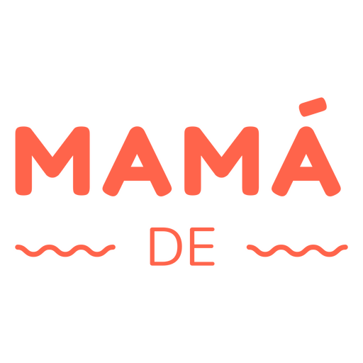 Red customizable quote mama de PNG Design