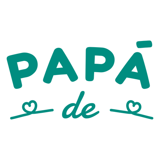 Grünes anpassbares Zitat Papa de PNG-Design