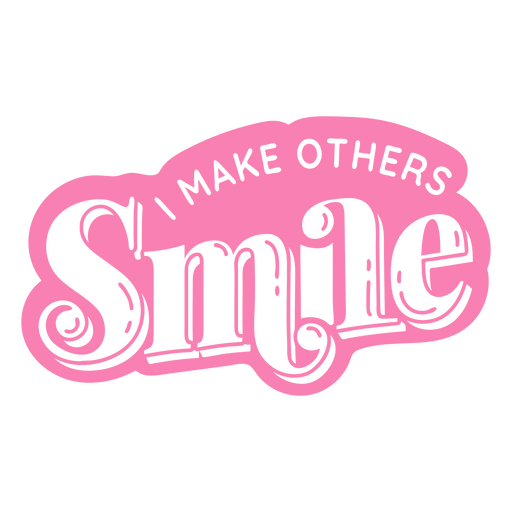Make others smile motivational quote PNG Design