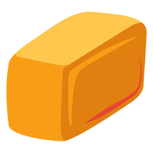 Yoga orange block PNG Design