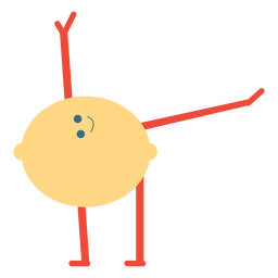 Limão em pose de ioga Desenho PNG