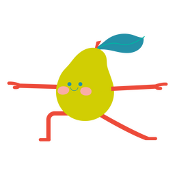 Yoga-Birne PNG-Design