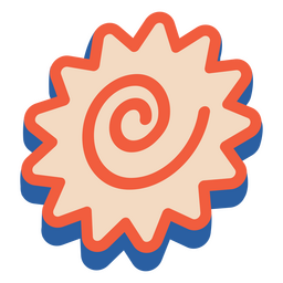 Red and blue spiral  PNG Design
