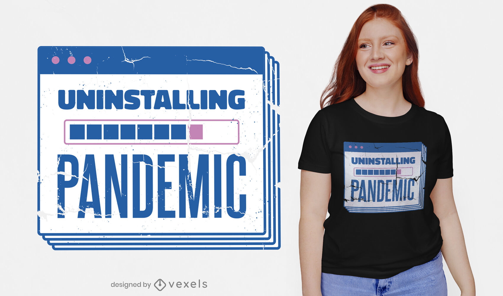 Lustiges Covid 19-Pandemie-Zitat-T-Shirt-Design