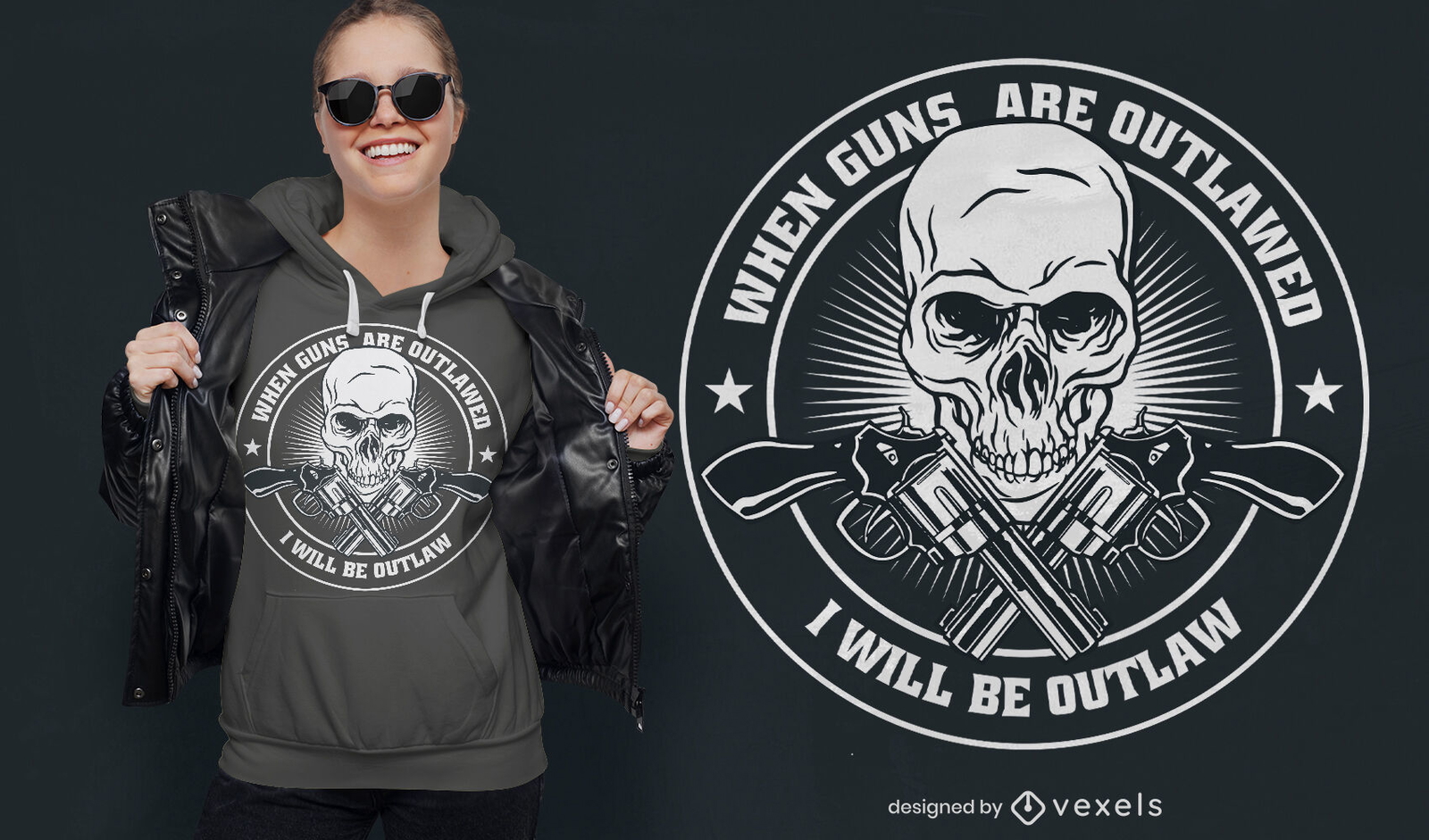 T-Shirt-Design ?Geächtete Waffen?