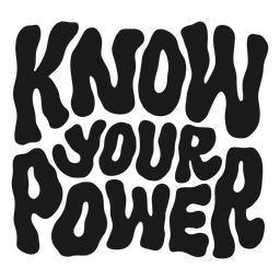 Power quote lettering PNG Design