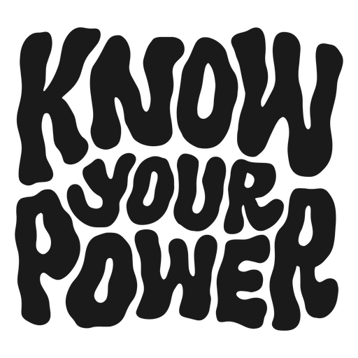 Power quote lettering PNG Design
