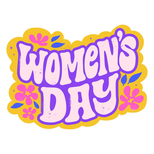 Cita retro del día de la mujer. Diseño PNG