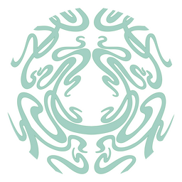 Grüner Kreis wirbelt PNG-Design