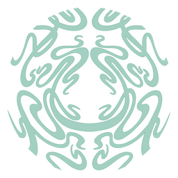 Green circle swirls Transparent PNG