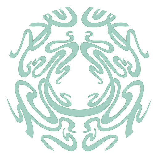 Grüner Kreis wirbelt PNG-Design