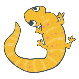 Traço de cor amarela salamandra Transparent PNG