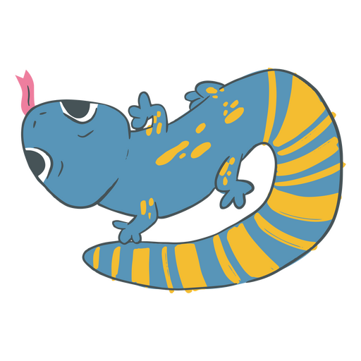 Salamander color stroke PNG Design