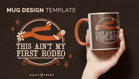 Rodeo expert mug design