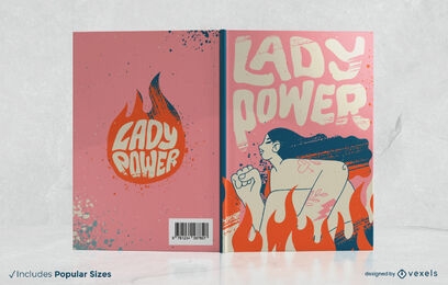 Diseño de portada de lady power book