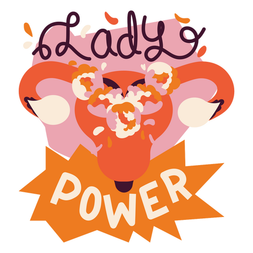 Lady power flat quote PNG Design
