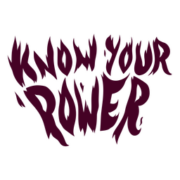 Citação de letras do dia da mulher conheça seu poder Desenho PNG