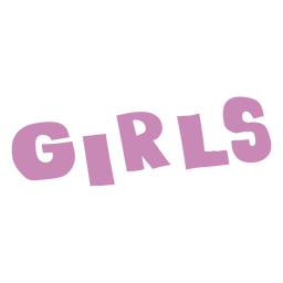 Word Girls In Pink PNG & SVG Design For T-Shirts