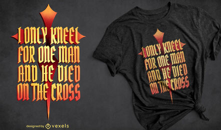 Jesus christ religion quote t-shirt psd