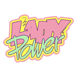 Lady power quote color stroke