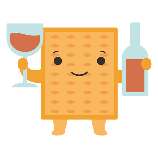 Carácter étnico del vino Matzo Diseño PNG