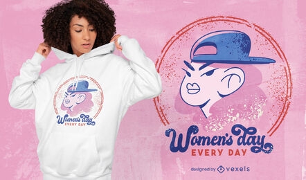 Women's day quote t-shirt design
