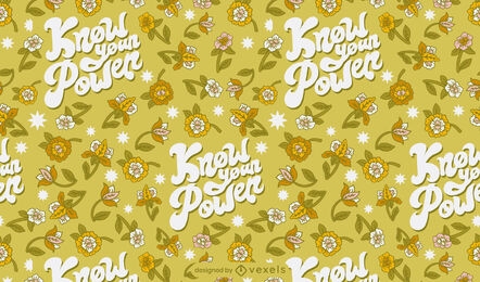 Know your power floral pattern design