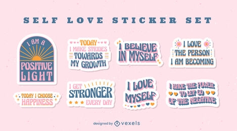 Self love sticker set