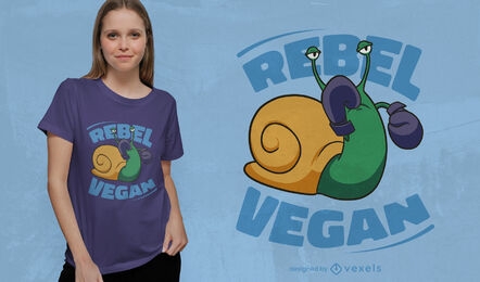 Boxing snail t-shirt design