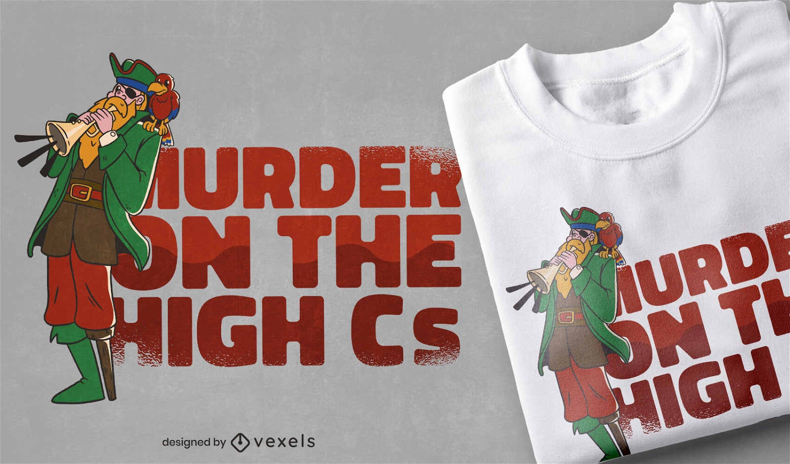 Asesinato en el diseño de camiseta High Cs