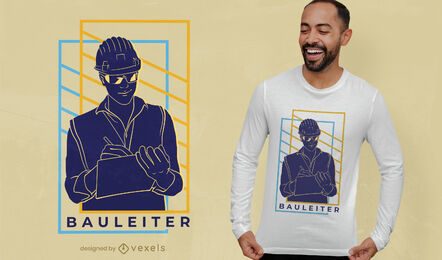 Construction Manager T-shirt Design