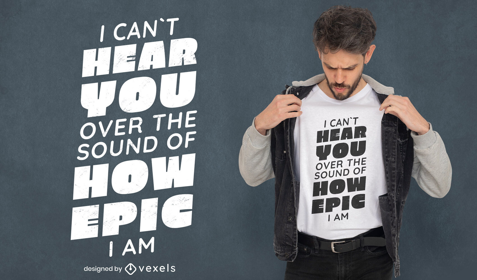 I'm epic quote t-shirt design