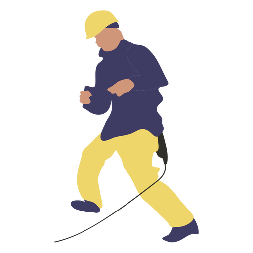 Electrician worker character