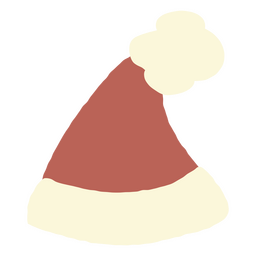 Santa hat flat style PNG Design